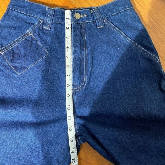 NO BOUNDARIES vintage retro y2k super high waisted jeans tapered skater size 16 - Picture 6 of 10